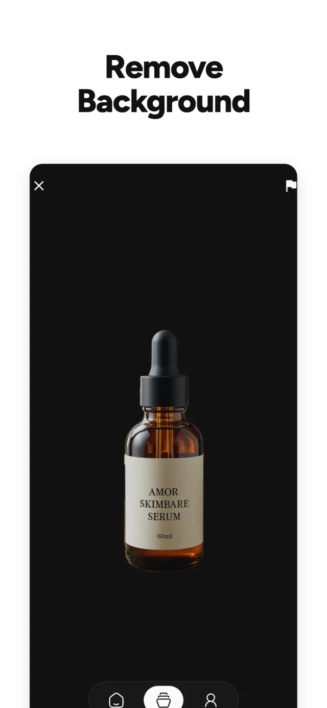 Removing the background from a product photo